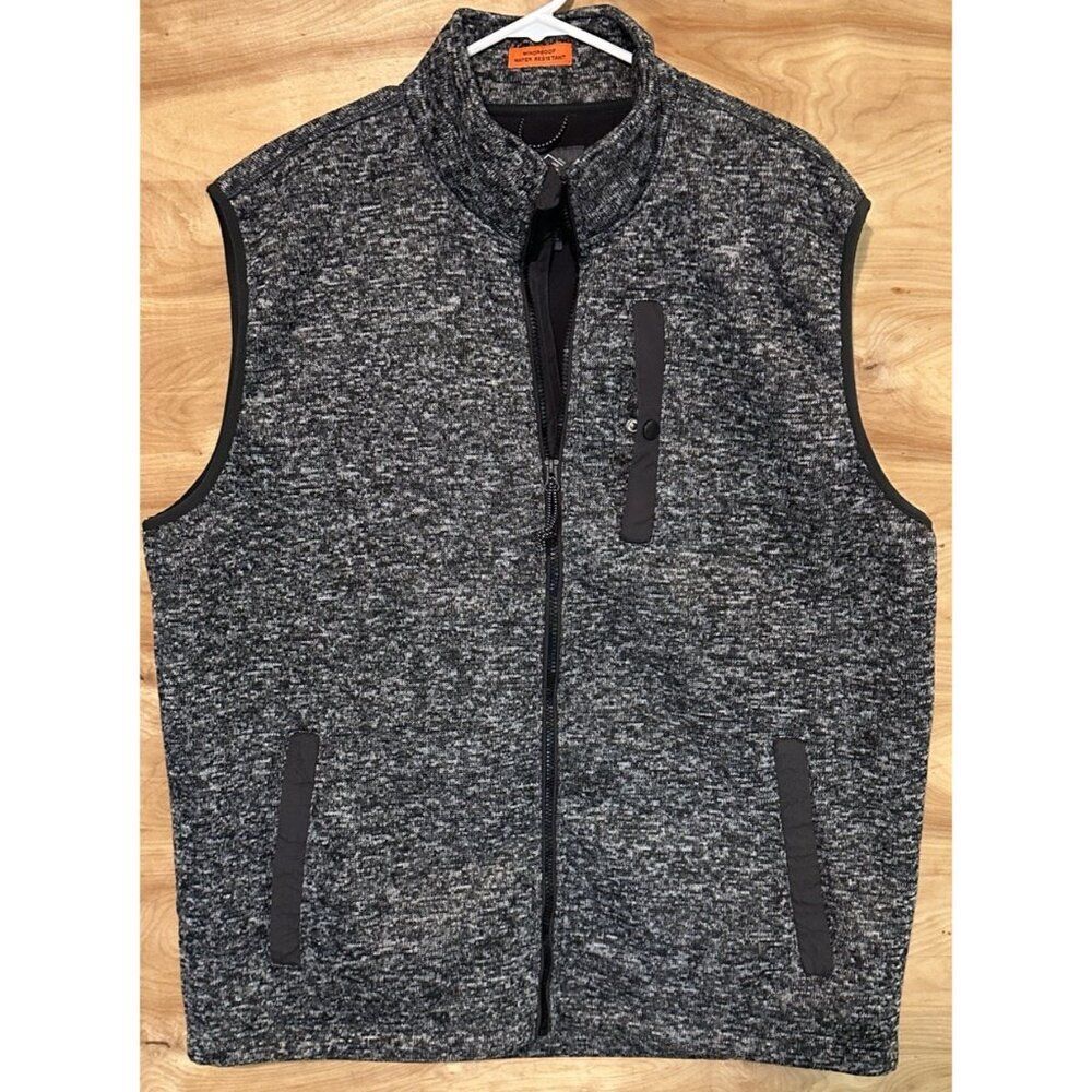 St Johns Bay Performance Mens XL Water Resistant Windproof Vest Hiking Active